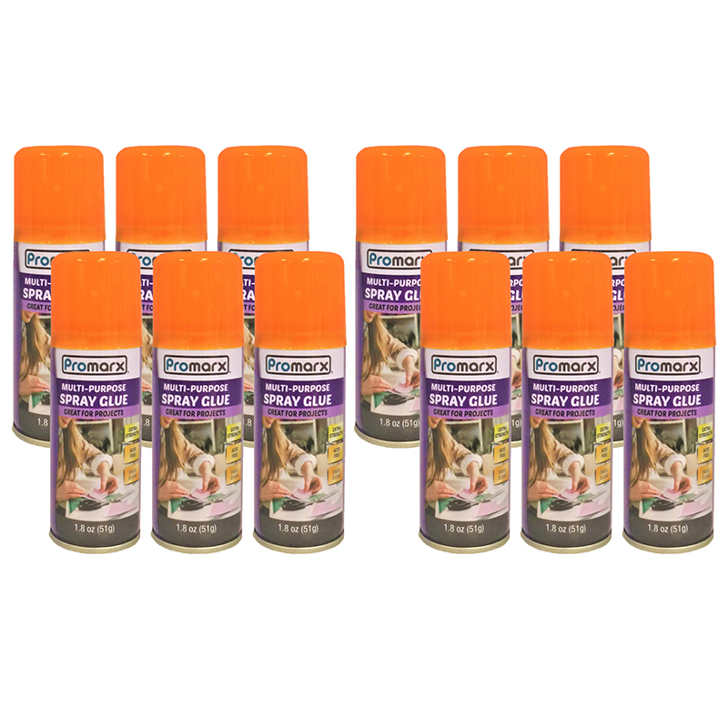 Adhesive Spray, 1.8oz, Pack of 12