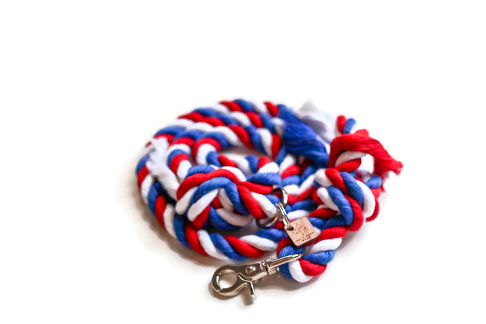 Knotted Rope Dog Leash - 4 ft American