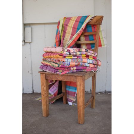 Set Of Six Assorted Recycled Cotton Throws