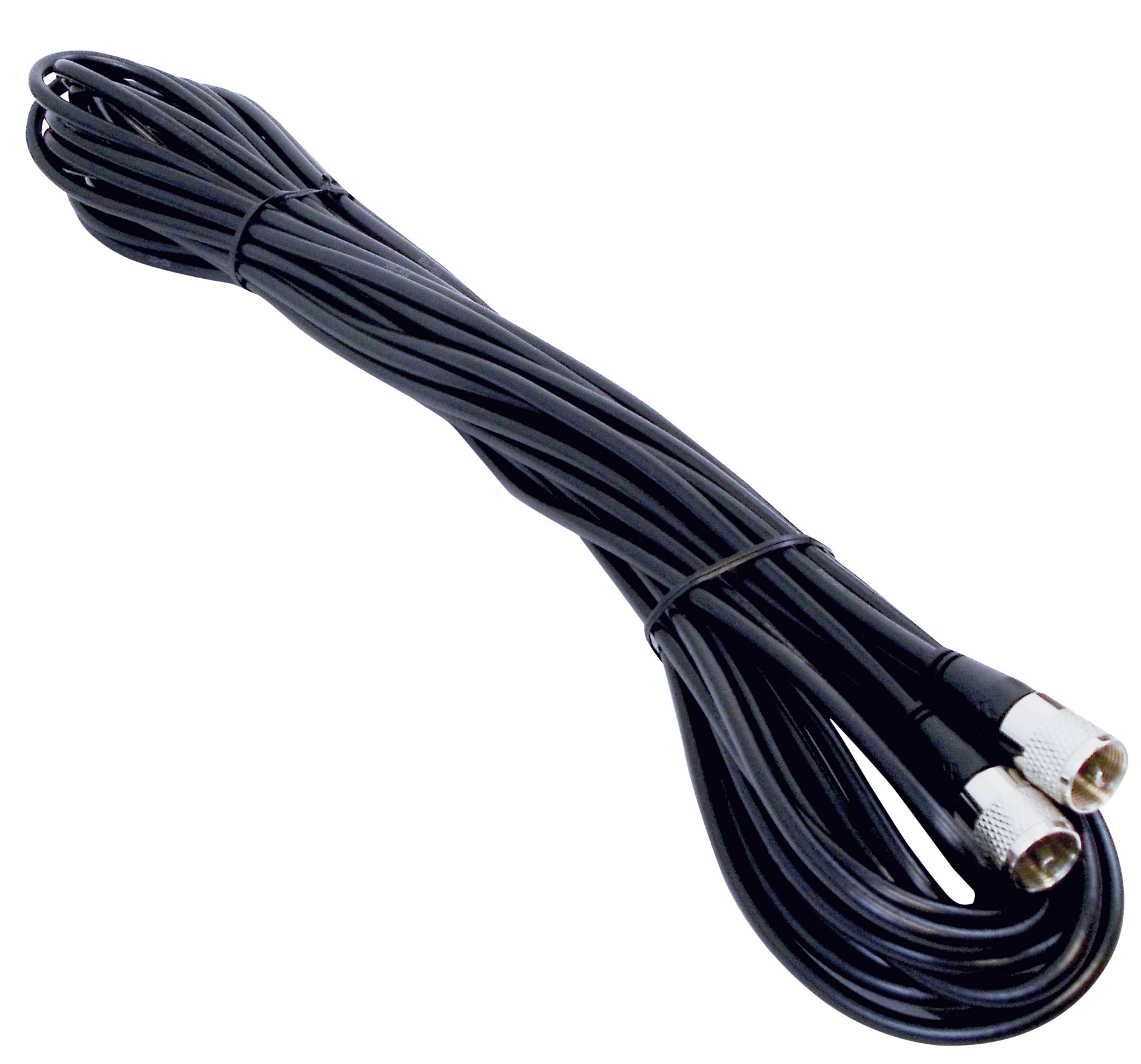 Kalibur 50 Foot Black Rg8X Coax Cable Assembly With Molded Pl259 Connectors On Each End