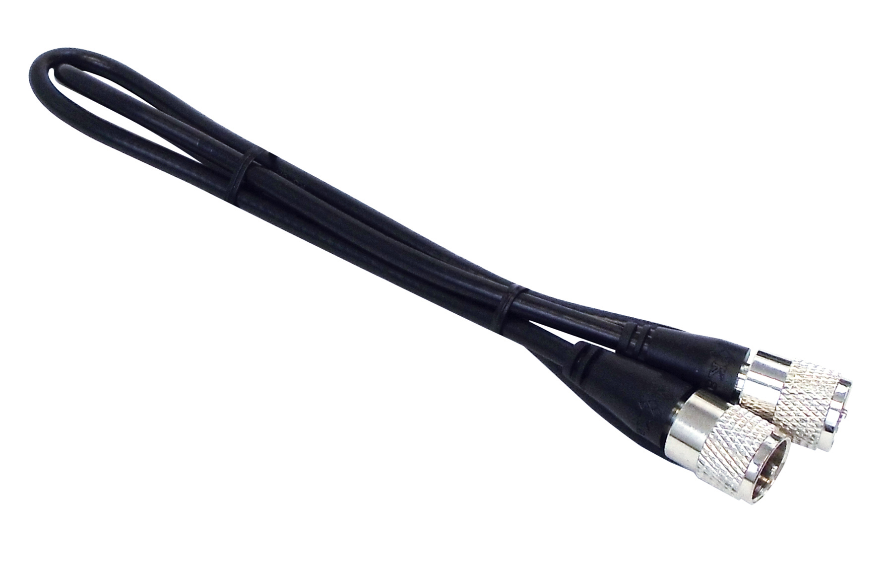 Kalibur 1.0 Foot Black Rg8X Coax Cable Assembly With Molded Pl259 Connectors On Each End