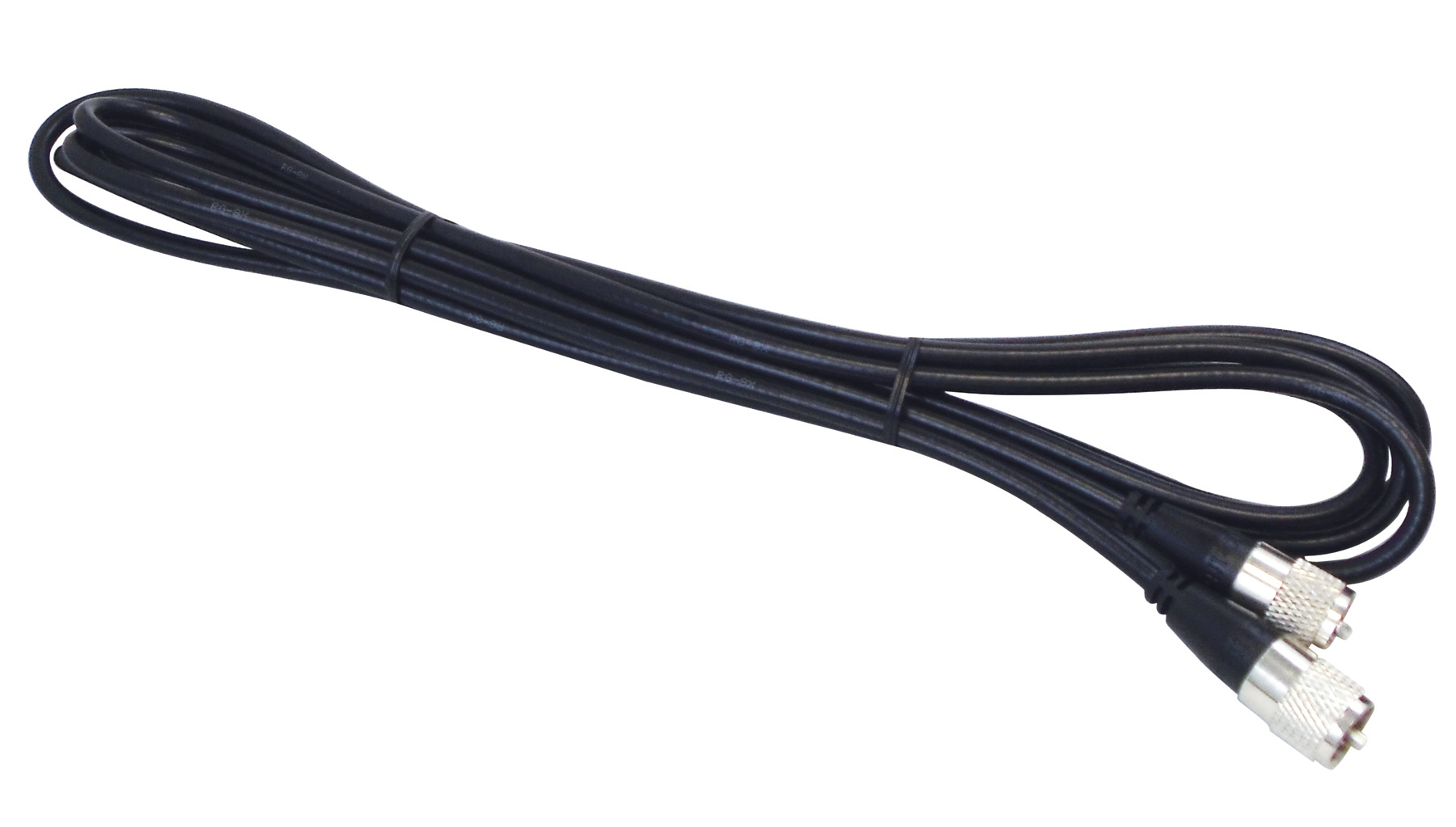Kalibur 12 Foot Black Rg8X Coax Cable Assembly With Molded Pl259 Connectors On Each End