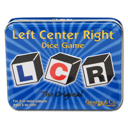 LCR, left center right dice game, the original