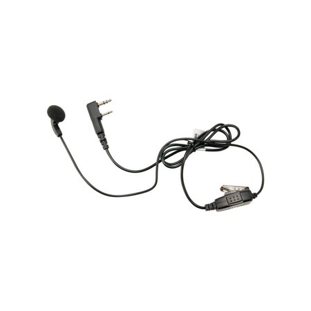 (2021 Kenwood KHS-26) Ear-Bud Headset With Clip-On Ptt Button/Mic For Nx-1000 Series & Pocket Radios