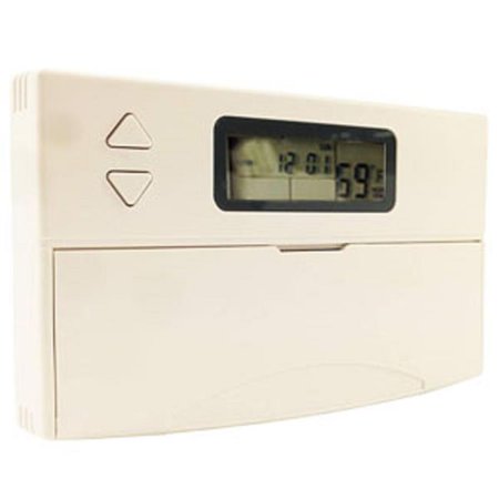 Thermostat Programmable 24V LCD Display White