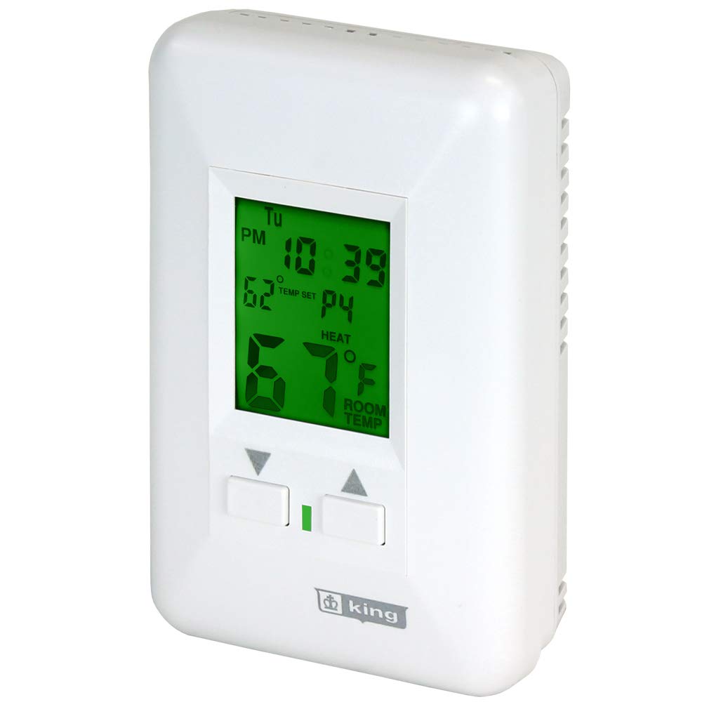 Thermostat Hydronic 120V 2 Circut Timer 12.5 Amp Programmable