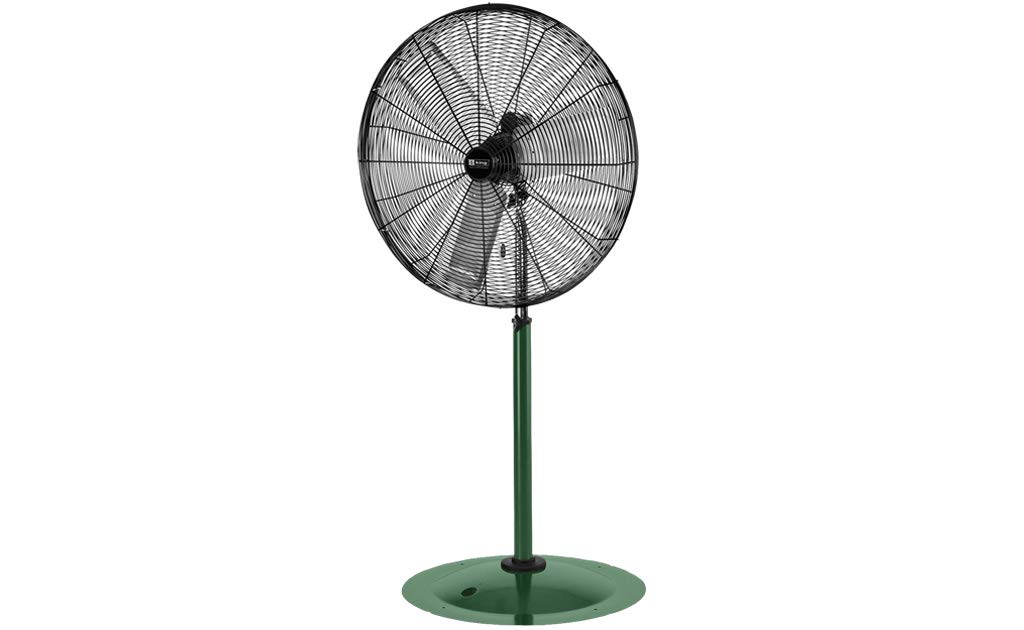 King Electric Commercial Outdoor Rated Oscillating Air Circulator Fan w/Pedestal Base, 8200 CFM, 30 Inch