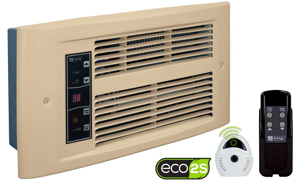 King Electric PX ECO2S 2-Stage Wall Heater, 1500W / 120V, Almondine