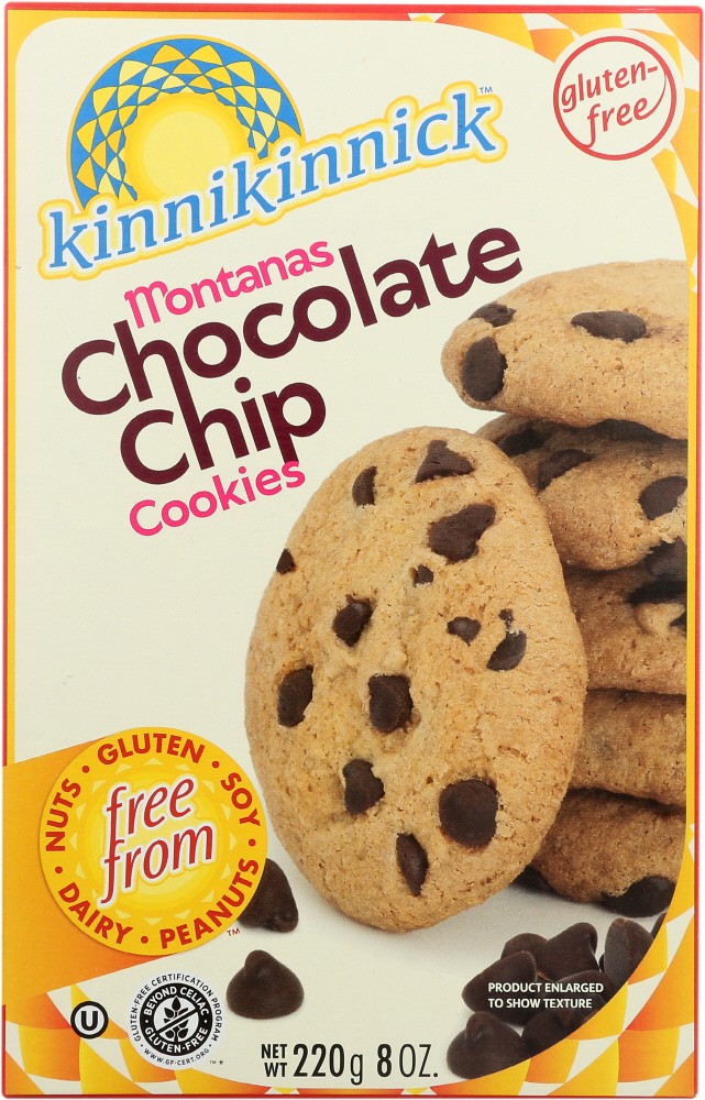 Kinnikinnick Chocolate Chip Cookies Gluten Free (6x8 Oz)