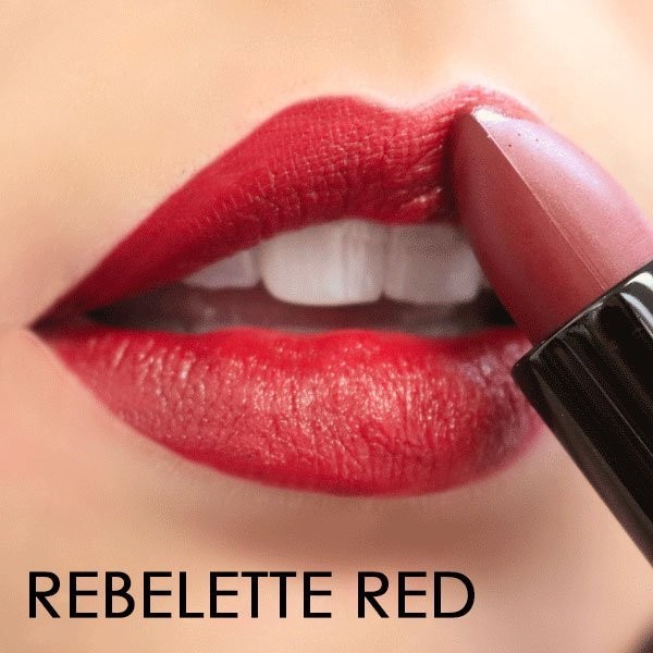 Velvet Semi-Matte Lipstick - Rebelette Red
