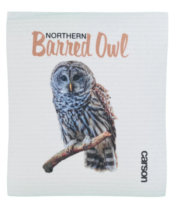 Barred Owl Swedish Dishcloths