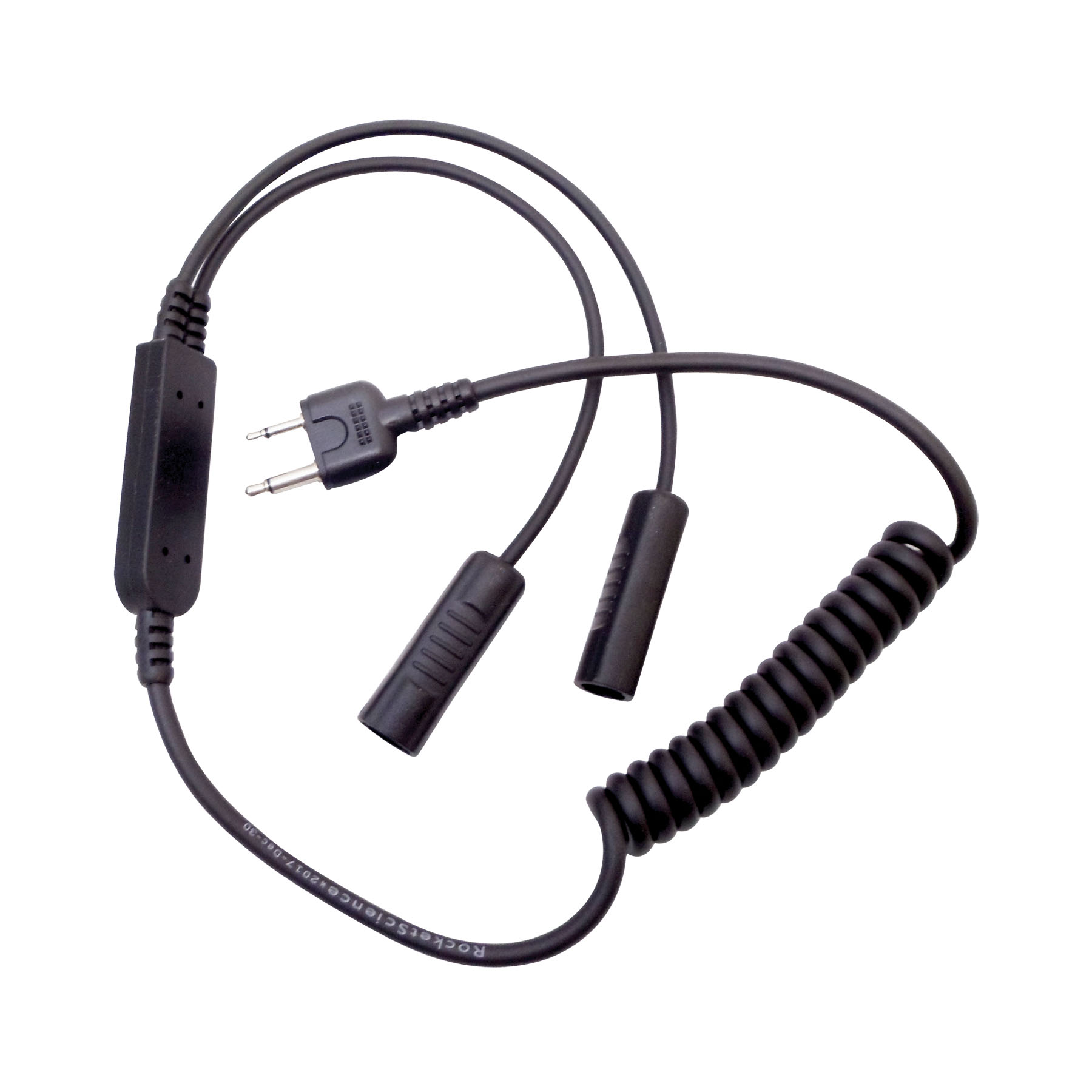 Klein - Helmet Headset Connector For Icom, Maxon, Cobra Handhelds, Midland 75-822, Motorola, Ritron & Vertex Radios With 2 Prong