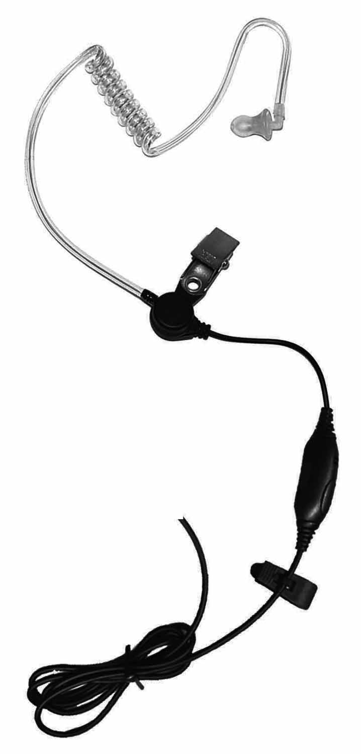 Earpiece W/Ptt Clear Accustic Coil For Kenwood