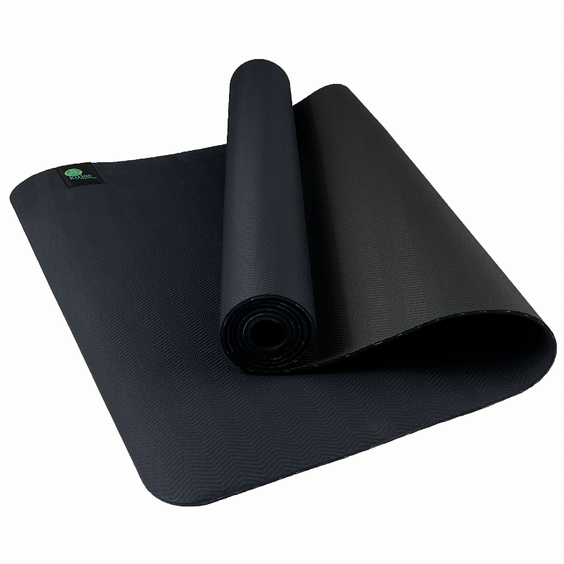 tpECOmat - Super Grippy Yoga Mat - 4mm INDIGO / BLACK