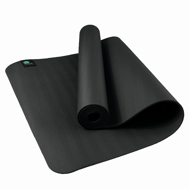 tpECOmat - Super Grippy Yoga Mat - 4mm BLACK / BLACK