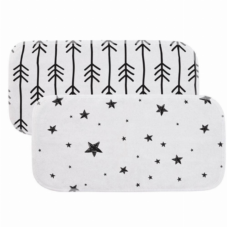 Burp Pads Flannel 2Pk - Bnw One Direction