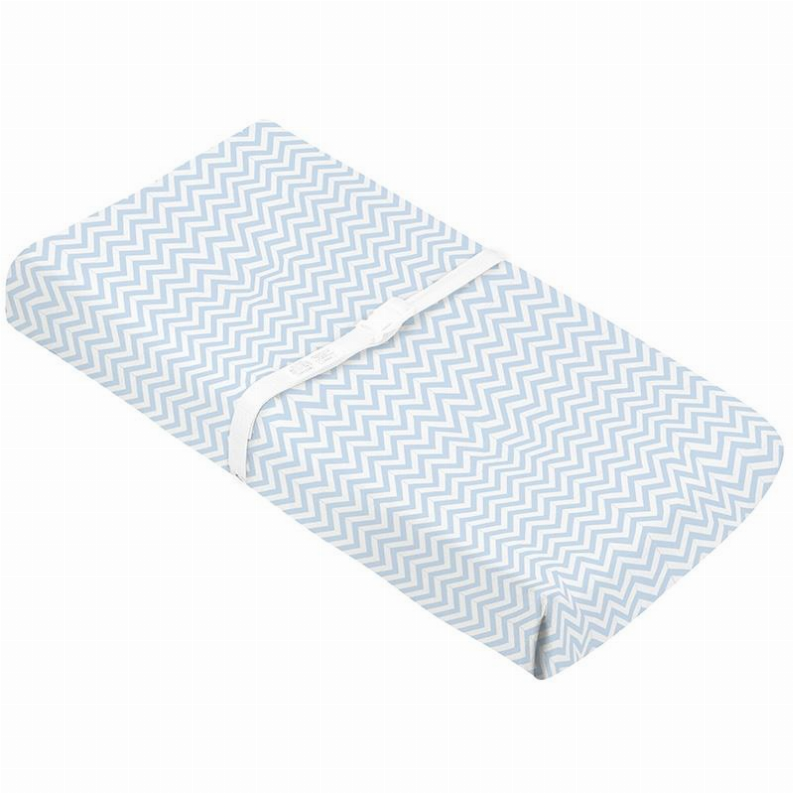 Change Pad Fitted Sheet - Blue Chevron