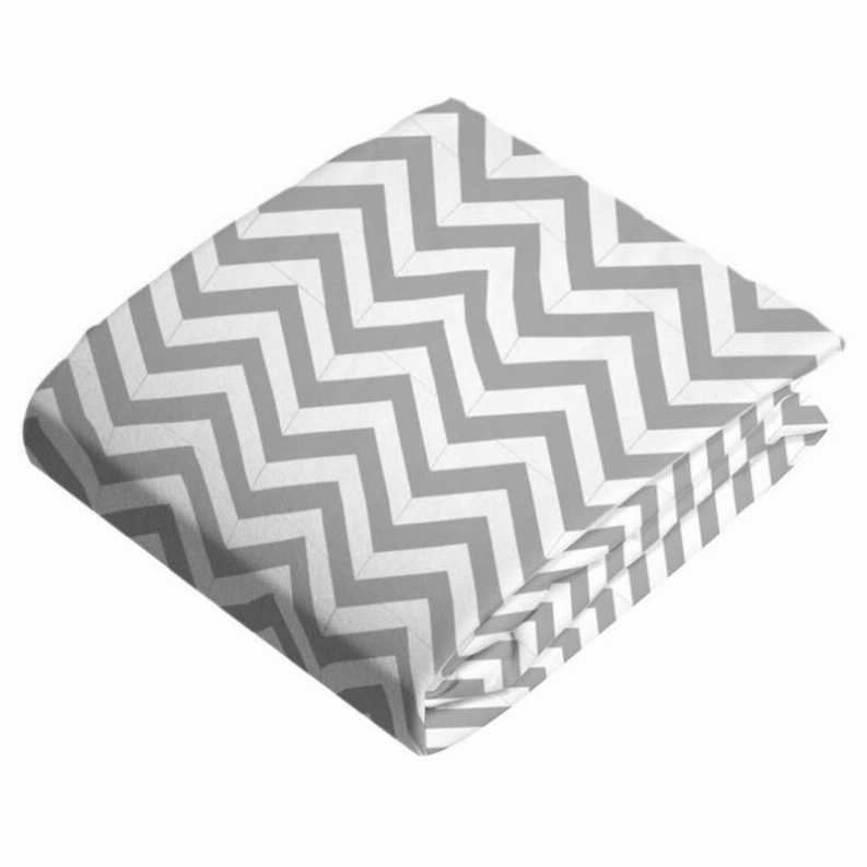 Change Pad Fitted Sheet - Grey Chevron
