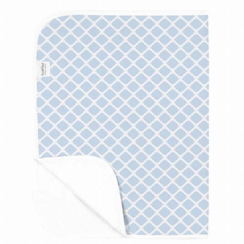 Deluxe Baby Changing Pad - Blue Lattice