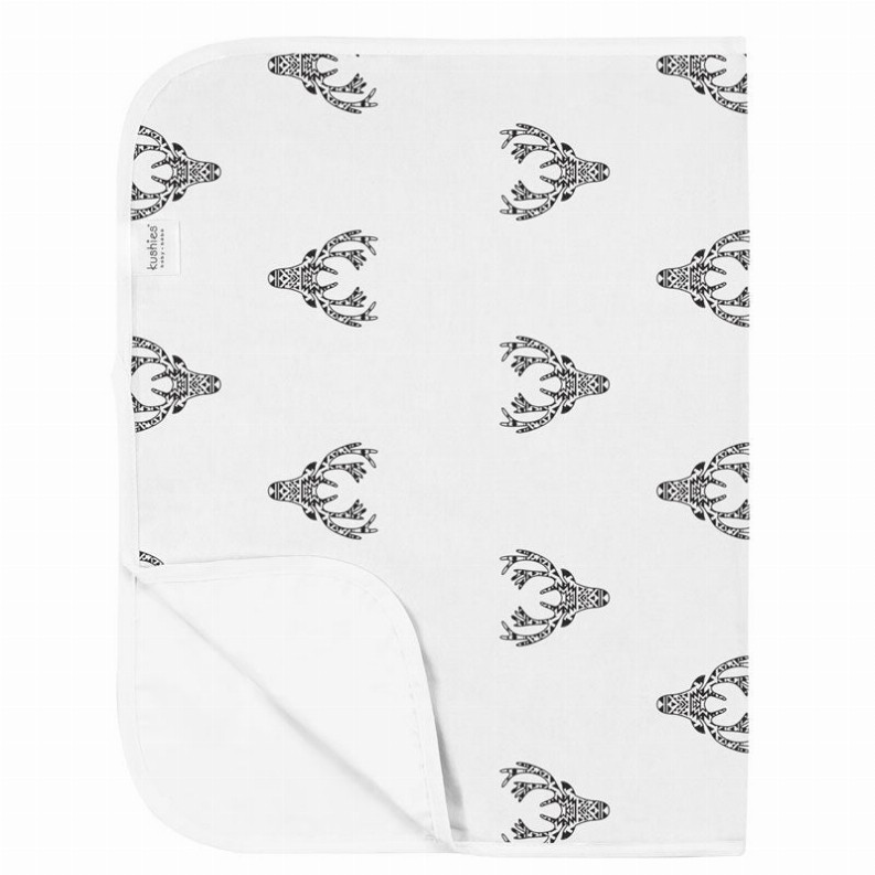 Deluxe Baby Changing Pad - Deer Black & White