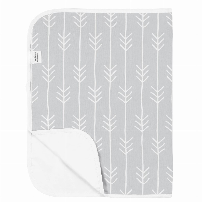 Deluxe Baby Changing Pad - Flannel One Direction Lt. Grey
