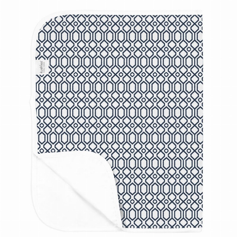 Deluxe Baby Changing Pad - Navy Octagon