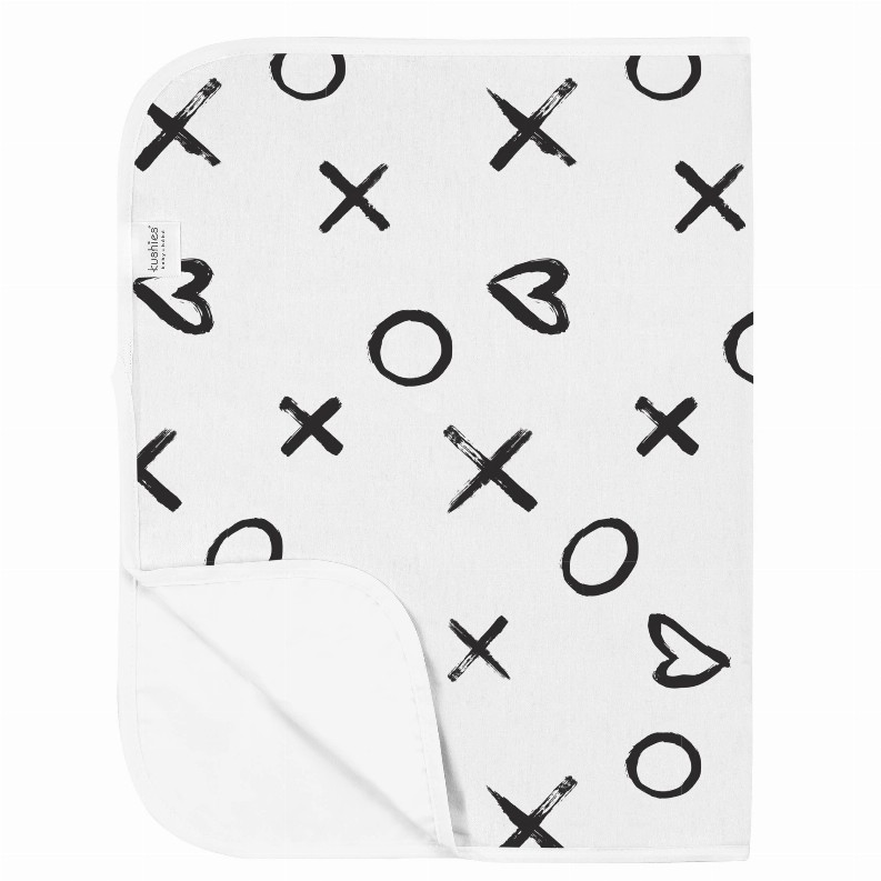 Deluxe Baby Changing Pad - Xo Black & White