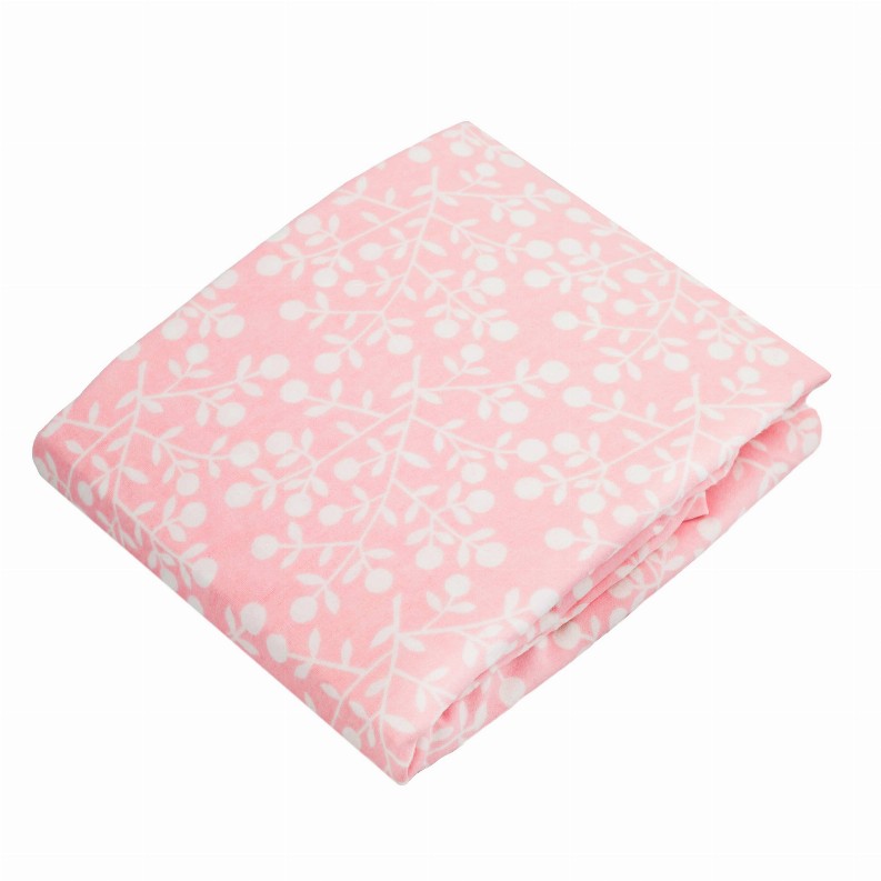 Fitted Change Pad Sheet - Pink Berries
