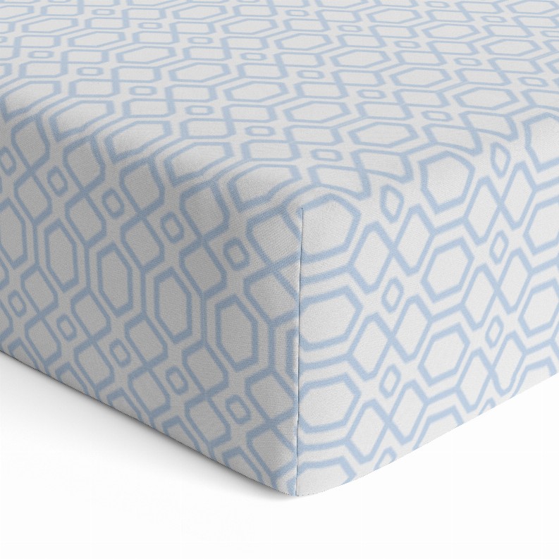Fitted Crib Sheet - Blueoctagon
