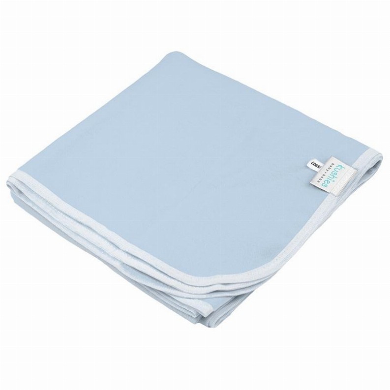 Flannel | Receiving Blanket - Blue Solid