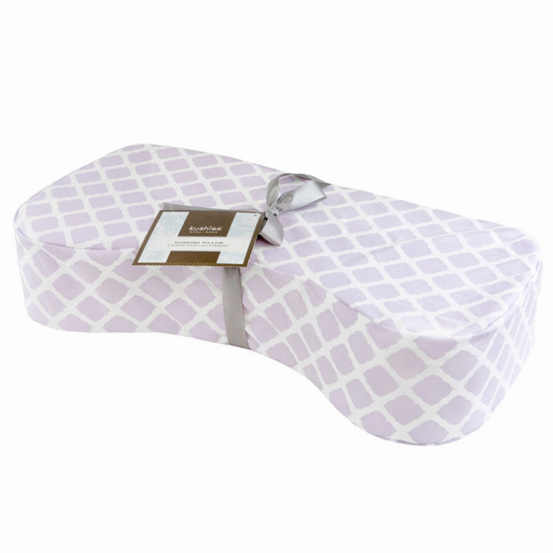 Nursing Pillow Cover Only - Lilac Lattice