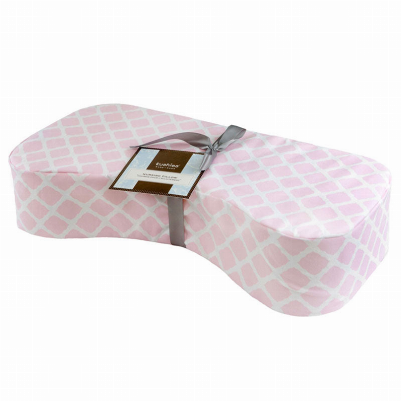 Nursing Pillow Cover Only - Pink Lattice