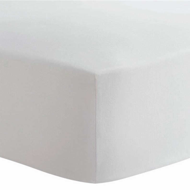 Org.Interlock Fitted Crib Sheets - White