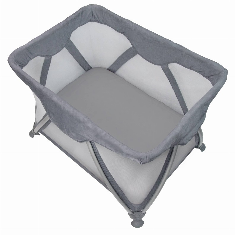 Org.Interlock Portable Play Pen Fitted Sheet - Grey