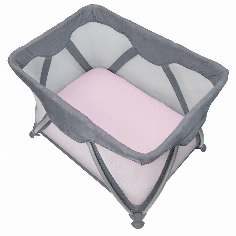 Org.Interlock Portable Play Pen Fitted Sheet - Pink