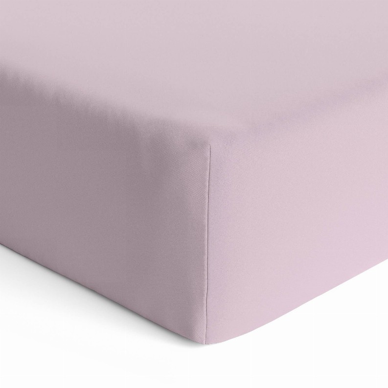 Percale Fitted Crib Sheet - Pink