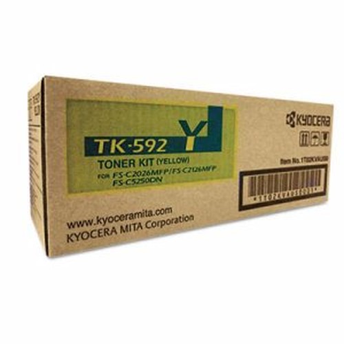 Kyocera TK-592Y Original Toner Cartridge - Laser - 5000 Pages - Yellow - 1 Each