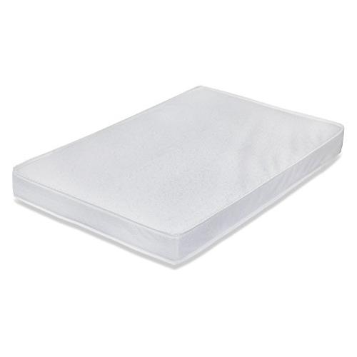3" Waterproof Mini/Portable Crib Mattress Pad with Easy to Clean Cover, For LA Baby Non-Full Size Cribs Only