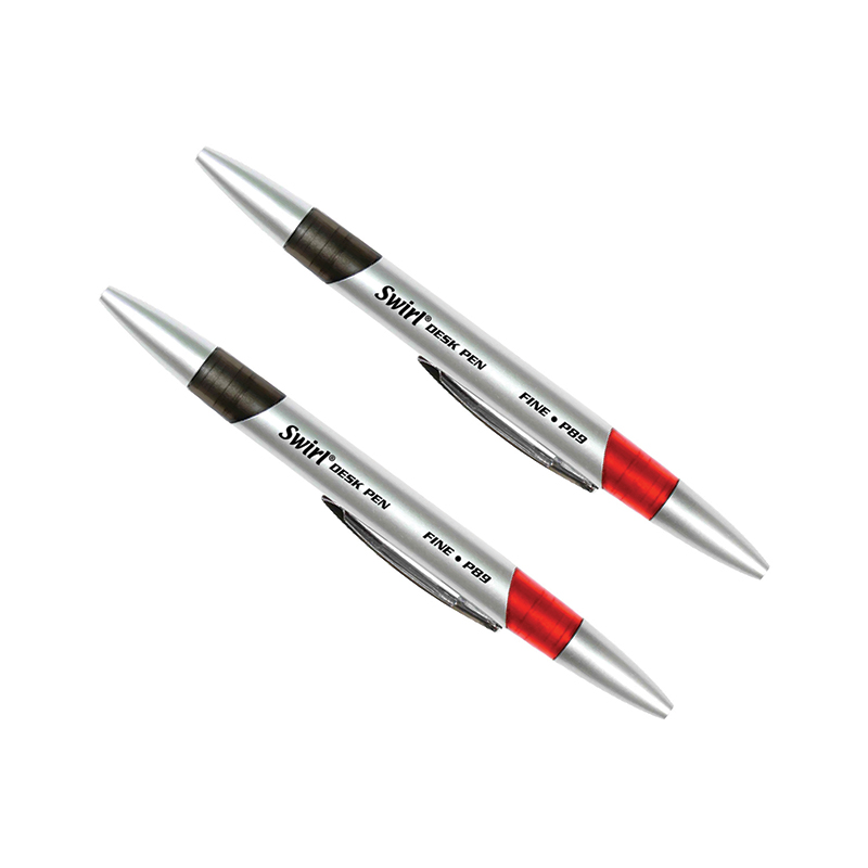 Swirl Ink Pens, Red/Black Combo, 12 Per Pack, 2 Packs