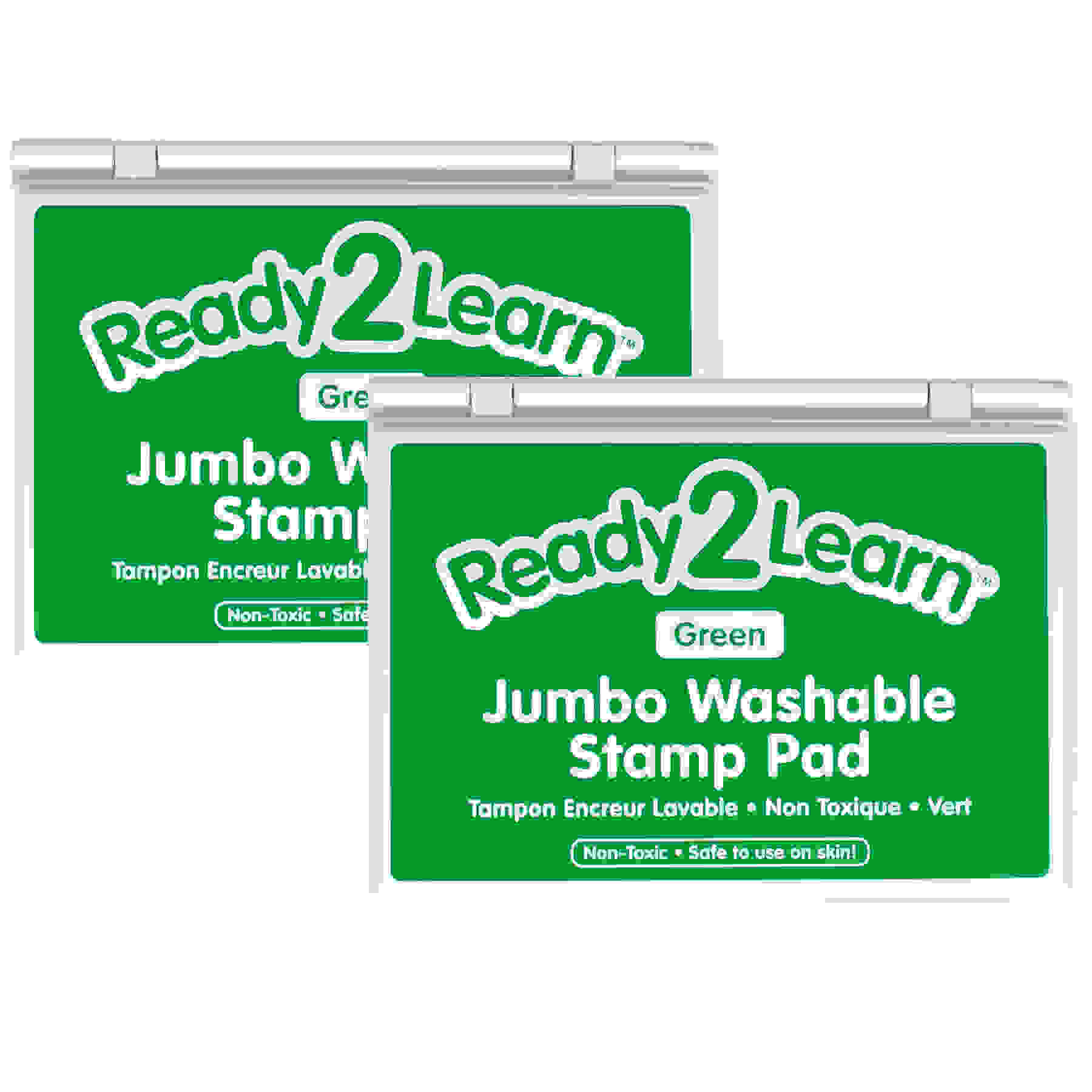 Jumbo Washable Stamp Pad - Green - Pack of 2