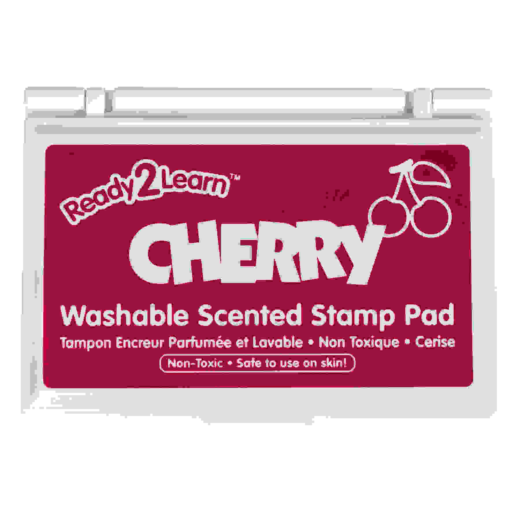 Washable Stamp Pad, Cherry Scent, Dark Red