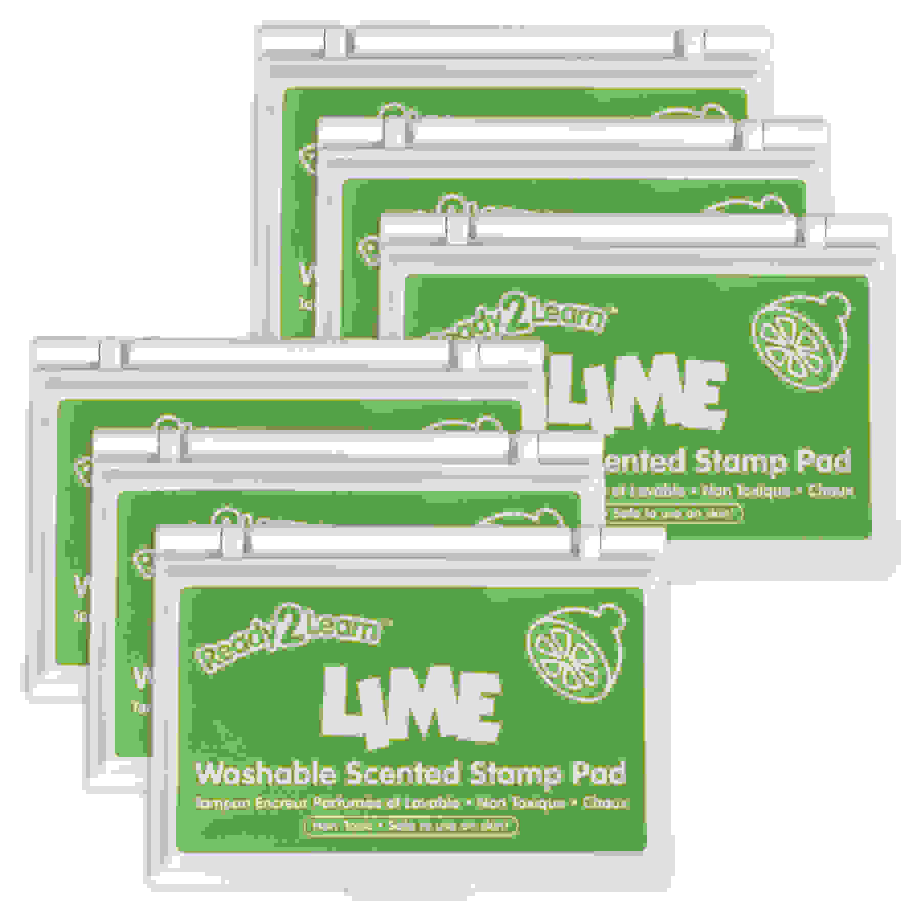 Washable Stamp Pad - Lime Scent, Green - Pack of 6