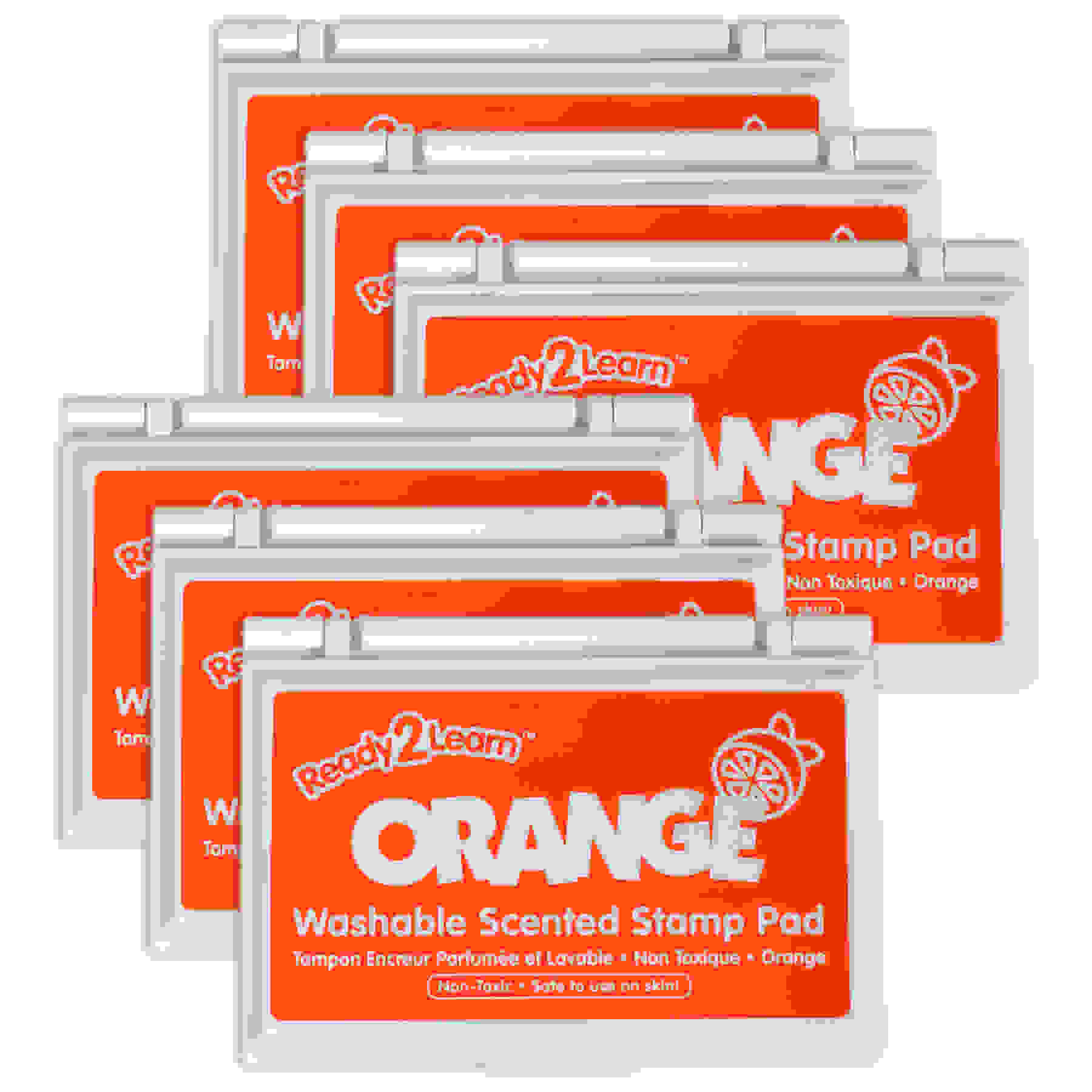 Washable Stamp Pad - Orange Scented, Orange - Pack of 6