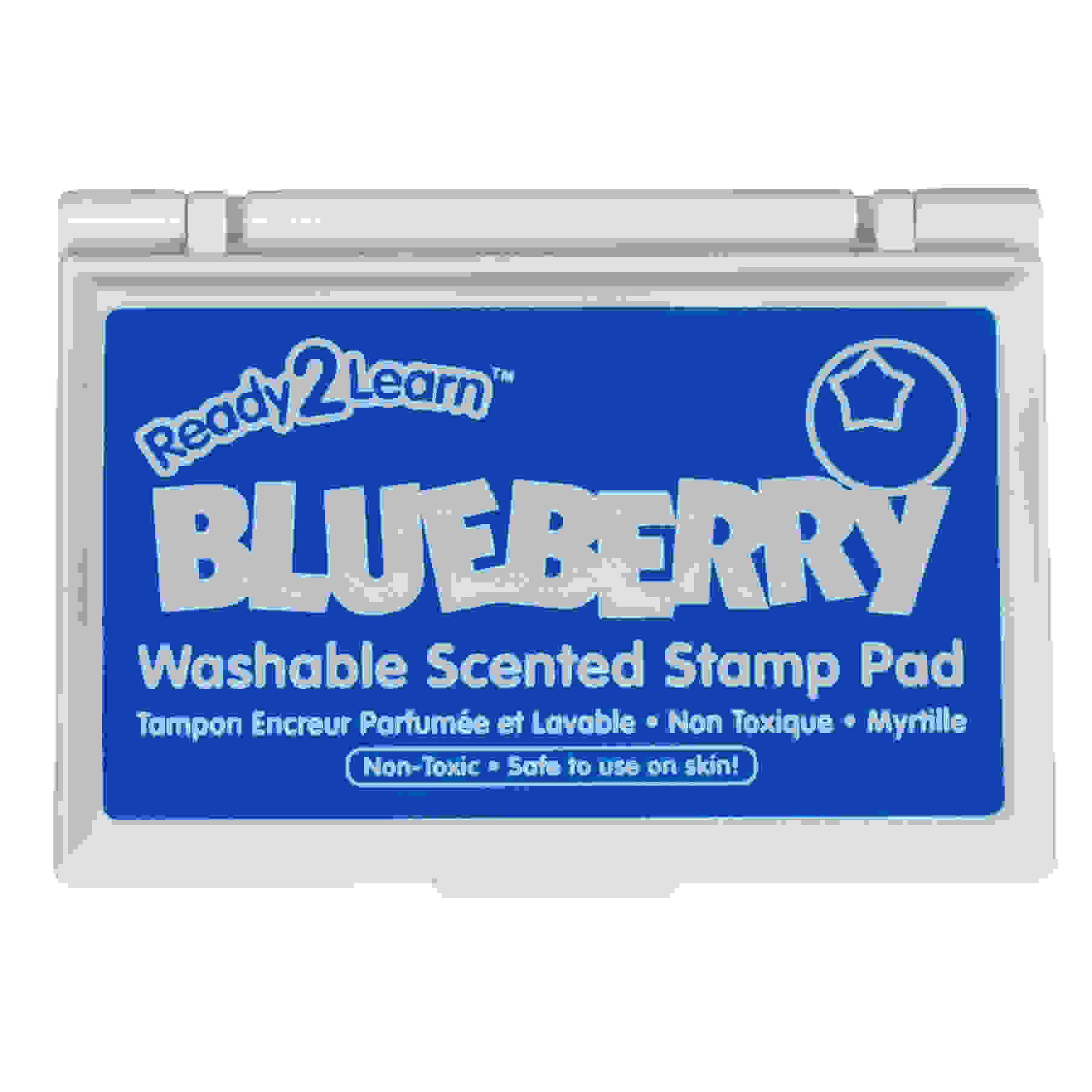 Washable Stamp Pad, Blueberry Scented, Blue