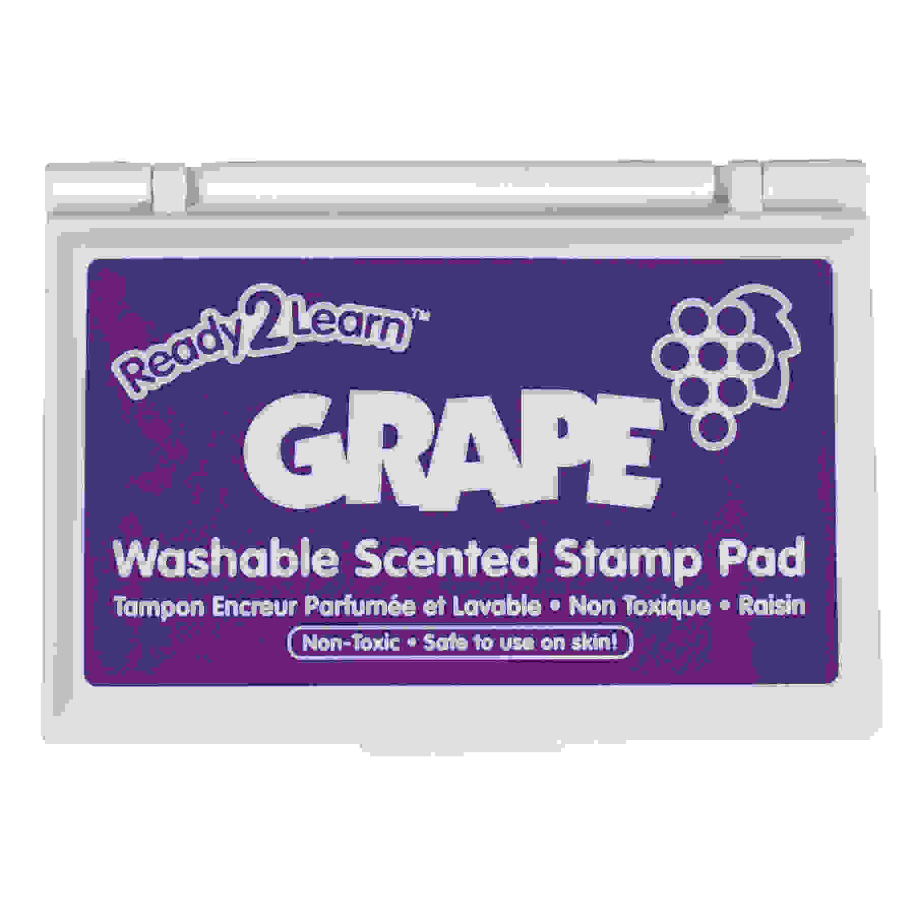 Washable Stamp Pad, Grape Scented, Purple