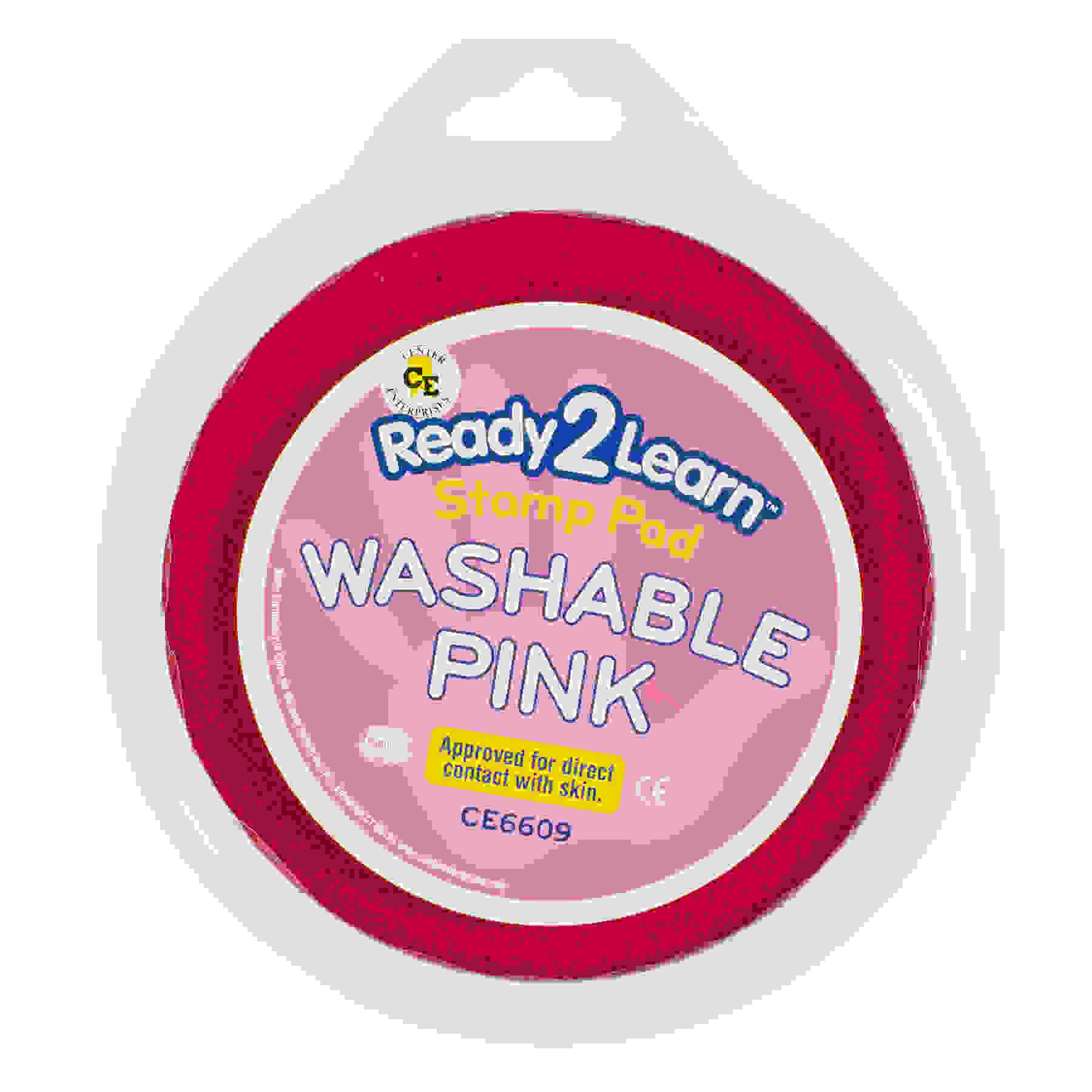 Jumbo Circular Washable Stamp Pad - Pink
