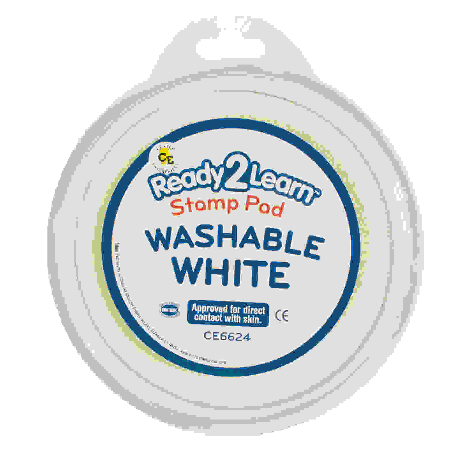 Jumbo Circular Washable Stamp Pad - White