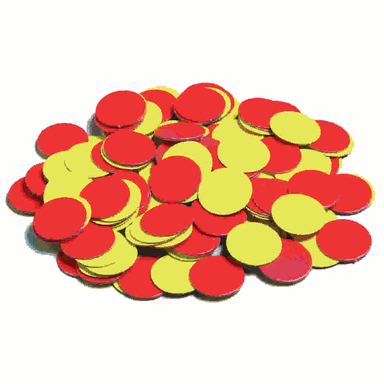 Two-Color Counters - Plastic - Magnetic - Set of 200