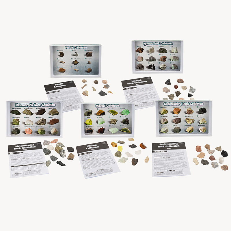 GeoSafari Complete Rock, Mineral, & Fossil Collections, Set of 57