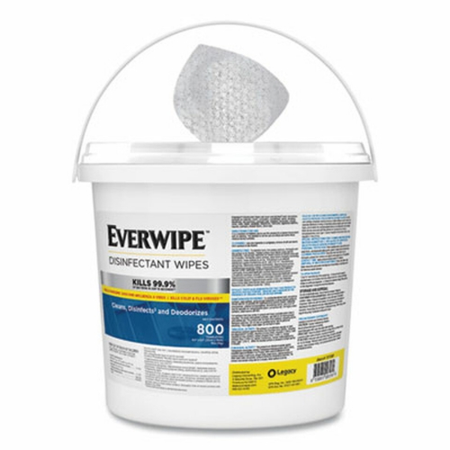 Everwipe Disinfectant Wipes, 6 x 8, 800/Dispenser Bucket, 2 Buckets/Carton